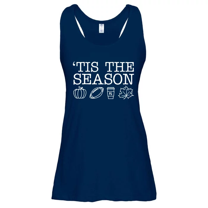 Tis The Season Football Fall Ladies Essential Flowy Tank