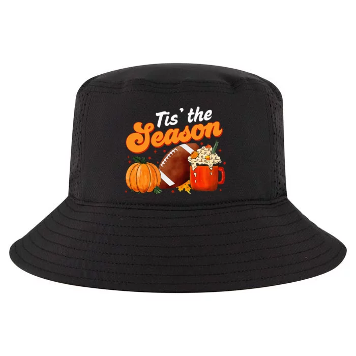 Tis The Season Pumpkin Spice Latte Halloween Fall Football Cool Comfort Performance Bucket Hat