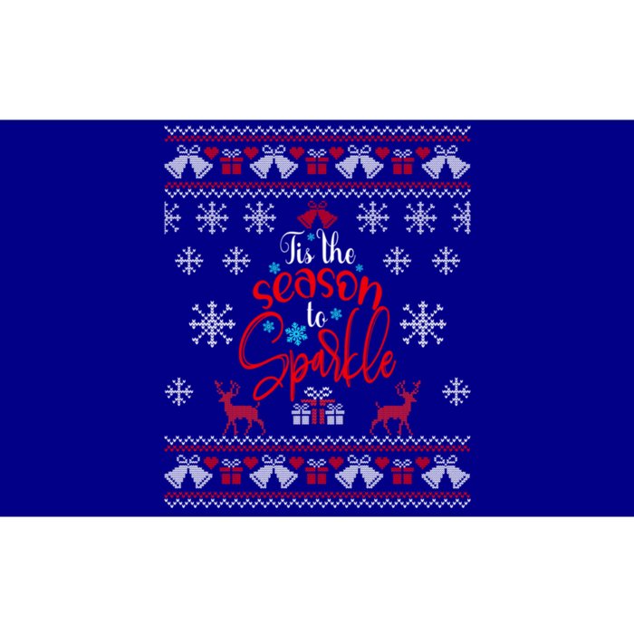 Tis The Season To Retro Ugly Christmas Gift Bumper Sticker