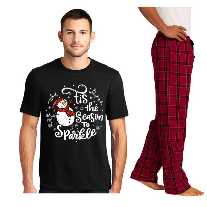 Tis The Season To Snow Christmas Family Great Gift Pajama Set