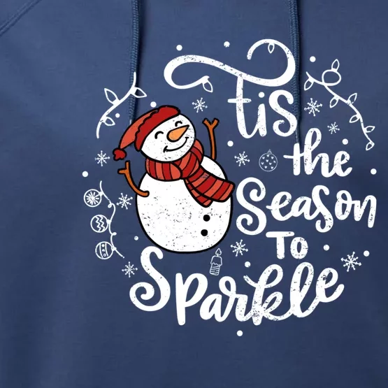 Tis The Season To Snow Christmas Family Great Gift Performance Fleece Hoodie