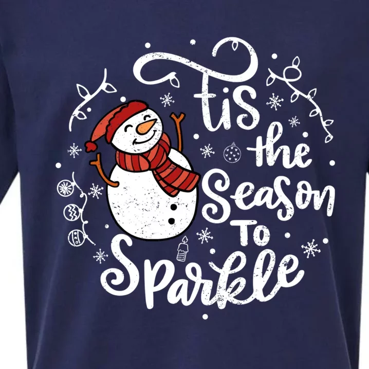 Tis The Season To Snow Christmas Family Great Gift Sueded Cloud Jersey T-Shirt