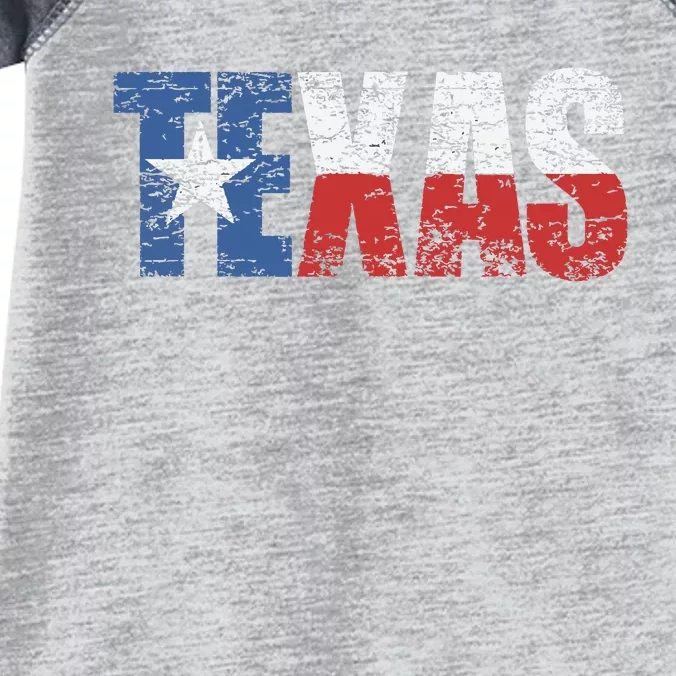 Texas Texas State Flag Distressed Infant Baby Jersey Bodysuit