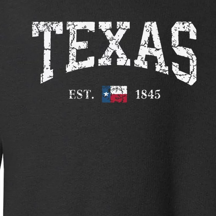 Texas Texas State Flag Distressed Toddler Sweatshirt