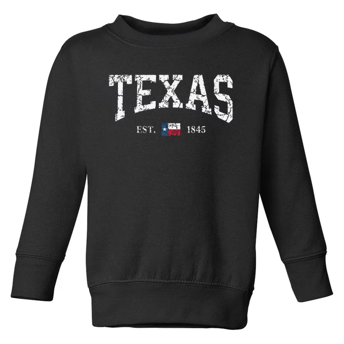 Texas Texas State Flag Distressed Toddler Sweatshirt