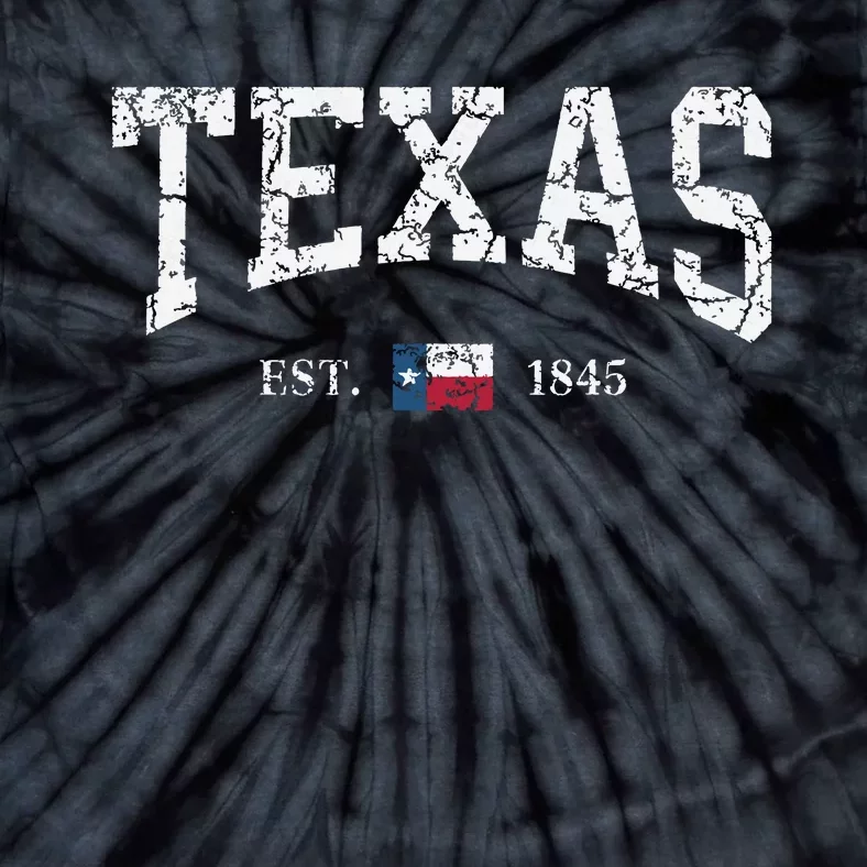 Texas Texas State Flag Distressed Tie-Dye T-Shirt