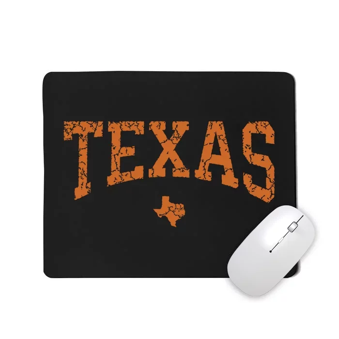 Texas Texas State Map Distressed Mousepad