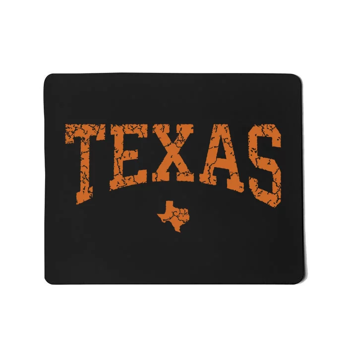 Texas Texas State Map Distressed Mousepad