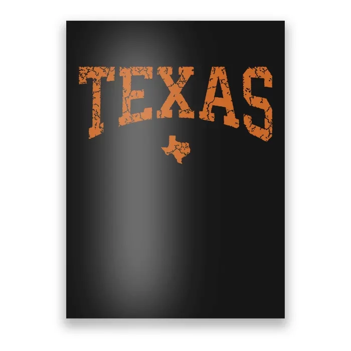 Texas Texas State Map Distressed Poster