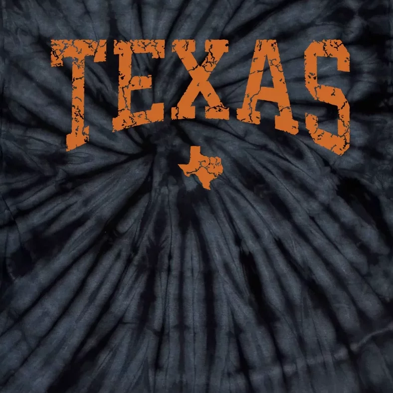 Texas Texas State Map Distressed Tie-Dye T-Shirt