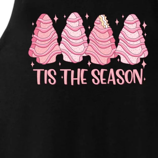 Tis The Season Christmas Cookie Holiday Ladies Tri-Blend Wicking Tank