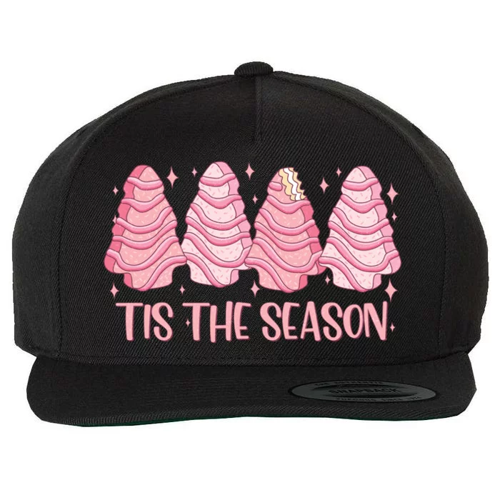 Tis The Season Christmas Cookie Holiday Wool Snapback Cap