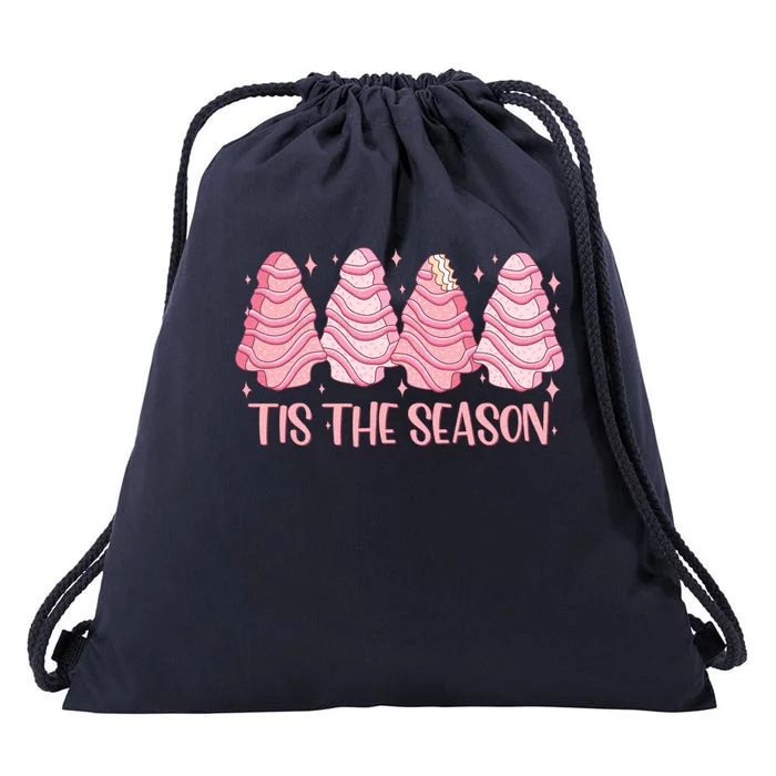 Tis The Season Christmas Cookie Holiday Drawstring Bag