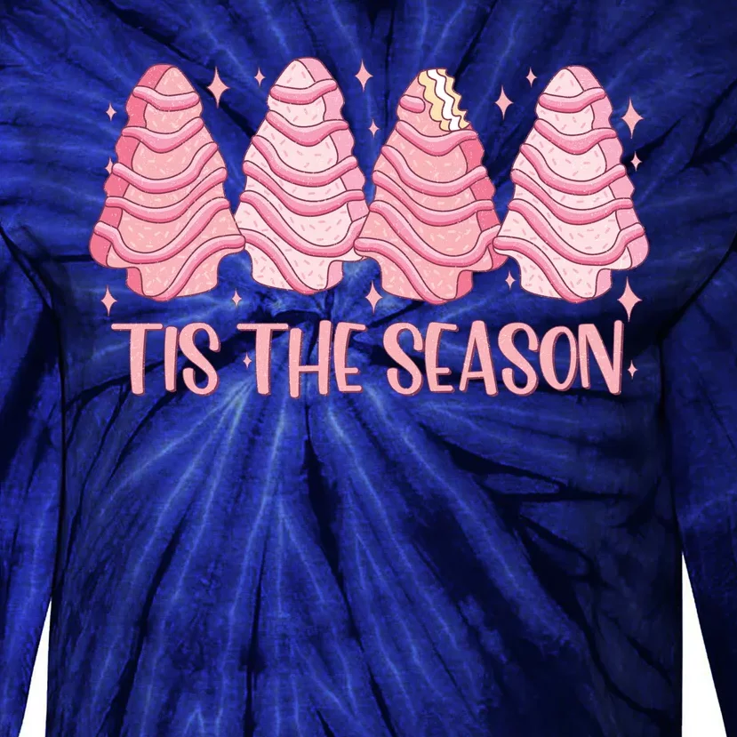 Tis The Season Christmas Cookie Holiday Tie-Dye Long Sleeve Shirt