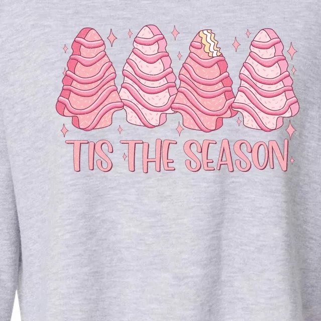 Tis The Season Christmas Cookie Holiday Cropped Pullover Crew