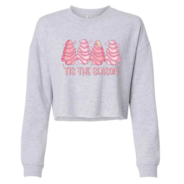 Tis The Season Christmas Cookie Holiday Cropped Pullover Crew