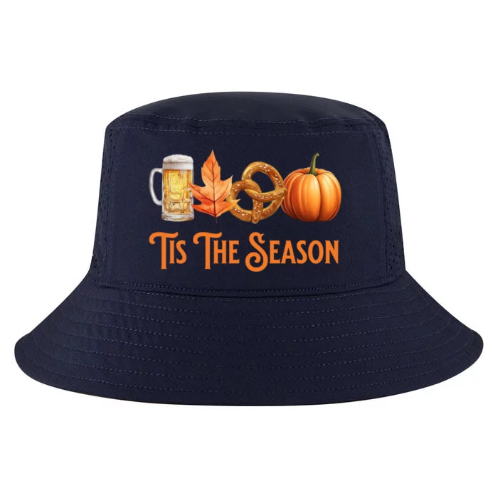 Tis The Season Pumpkin Beer Pretzel Fall Funny Oktoberfest Gift Cool Comfort Performance Bucket Hat