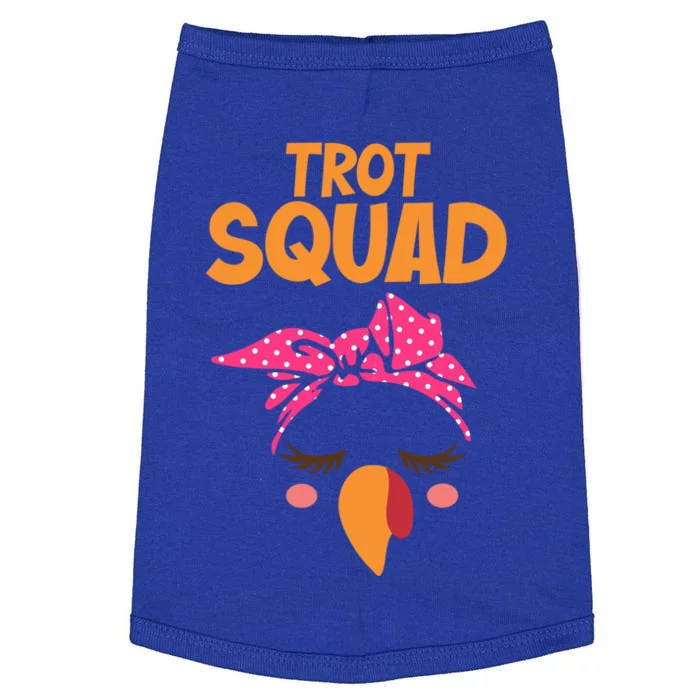 Turkey Trot Squad Running Funny Gift Doggie Tank