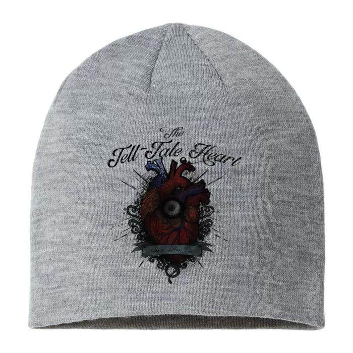 The Tell Tale Heart Edgar Allan Poe Gothic Literature 8 1/2in Sustainable Knit Beanie