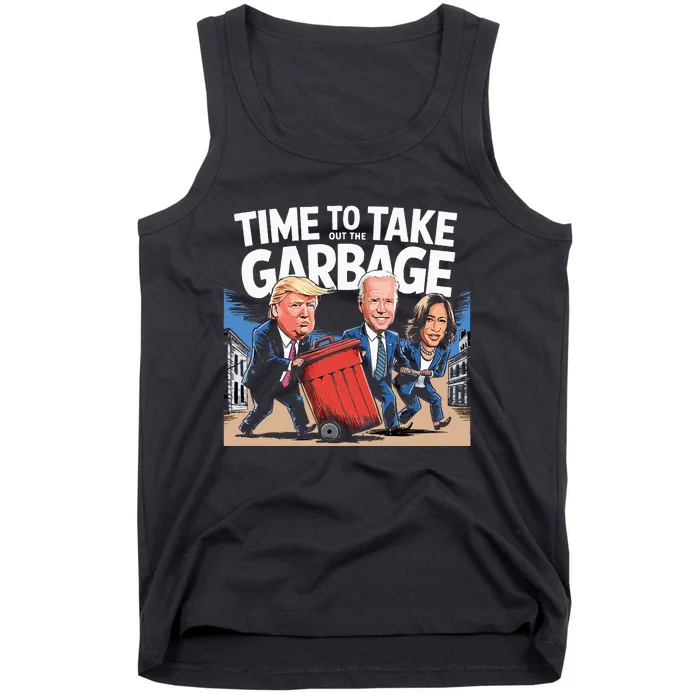 Time To Take Out The Garbage Supporter Make Trump President Tank Top