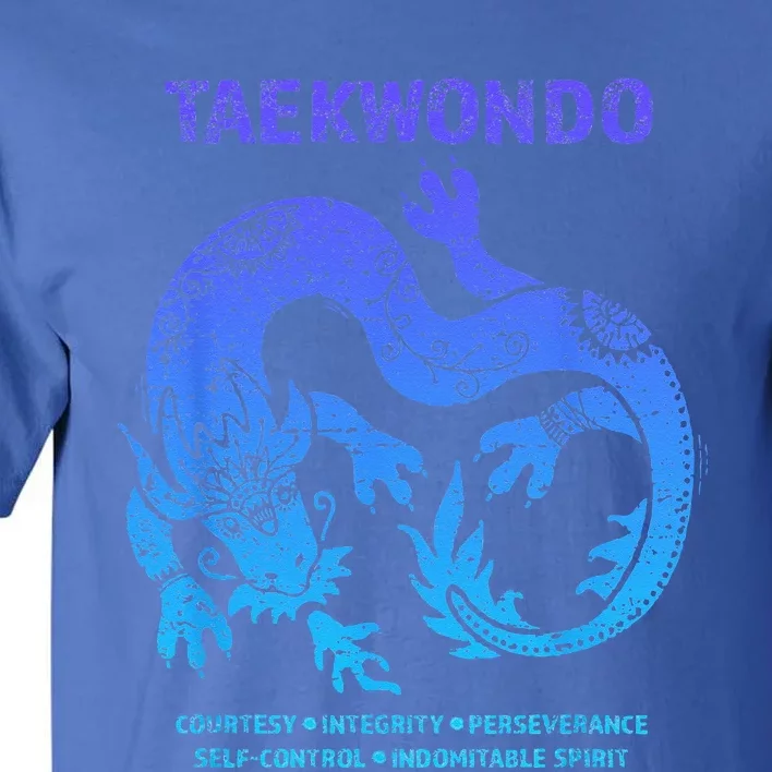 Taekwondo TKD Tae Kwon Do Dragon Art Martial Arts Graphic Tall T-Shirt