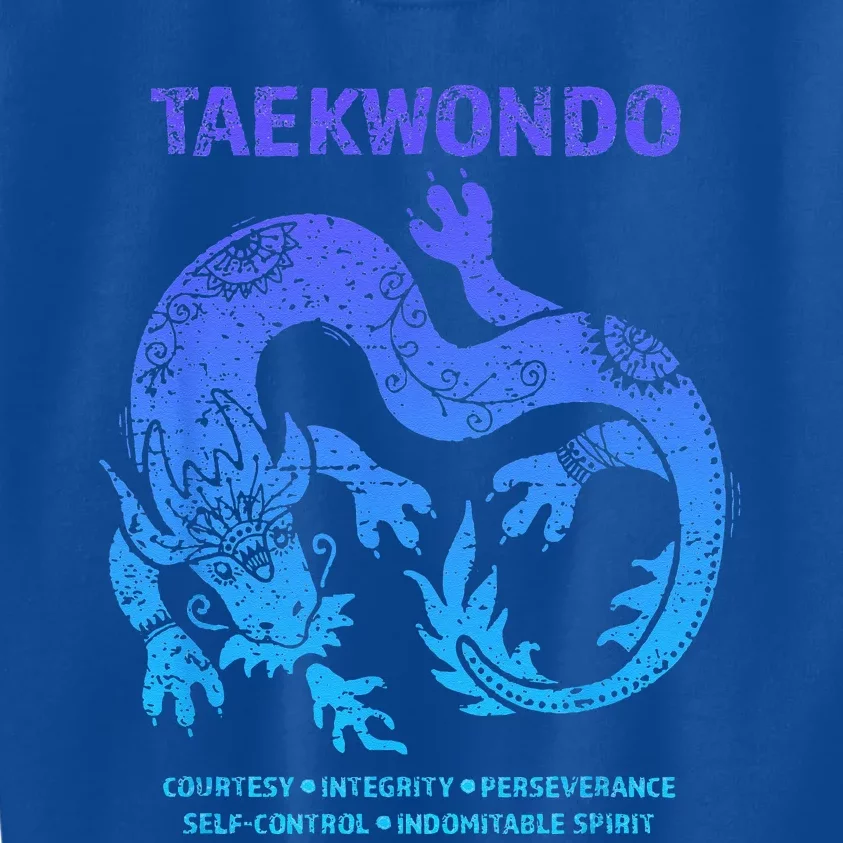 Taekwondo TKD Tae Kwon Do Dragon Art Martial Arts Graphic Kids Sweatshirt