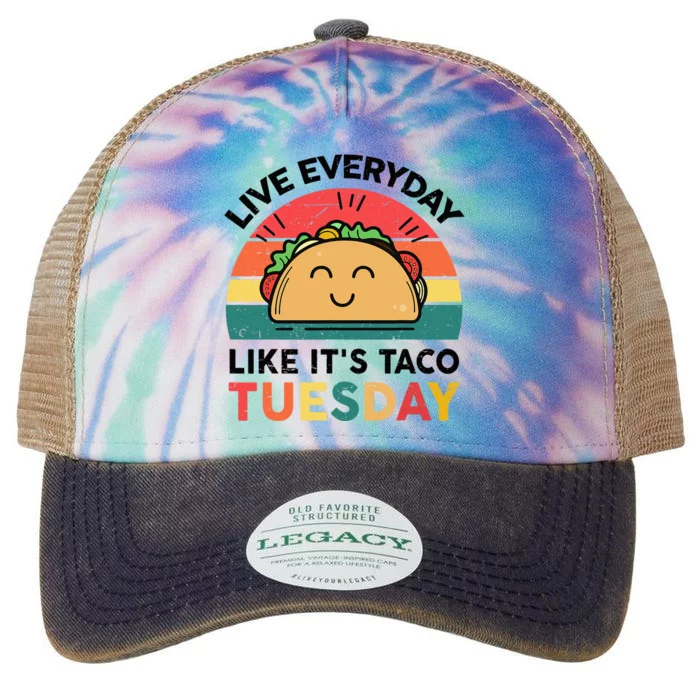 Taco Taco Tuesday Mexican Fiesta Women Boy Kids Funny Legacy Tie Dye Trucker Hat