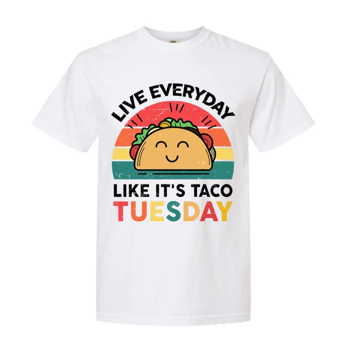 Taco Taco Tuesday Mexican Fiesta Women Boy Kids Funny Garment-Dyed Heavyweight T-Shirt