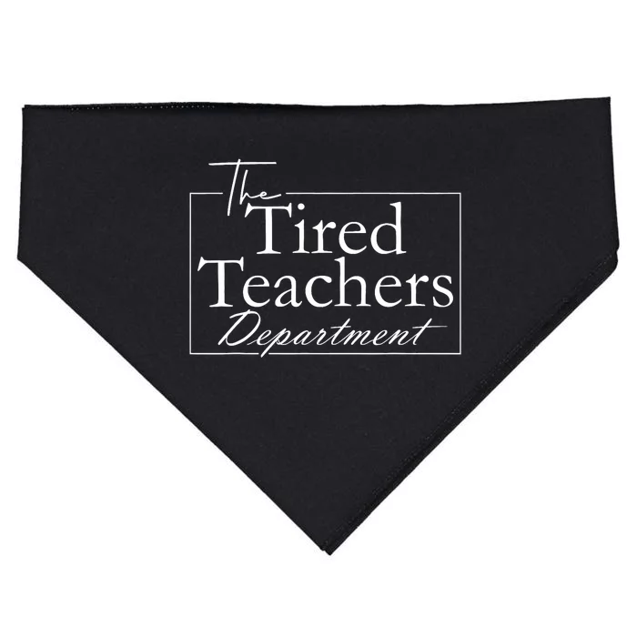 The Tired Teachers Department Teacher Appreciation Day USA-Made Doggie Bandana