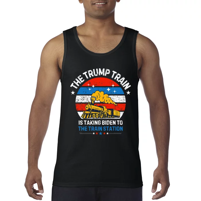 The Trump Train Is Taking To The Train Station Tank Top