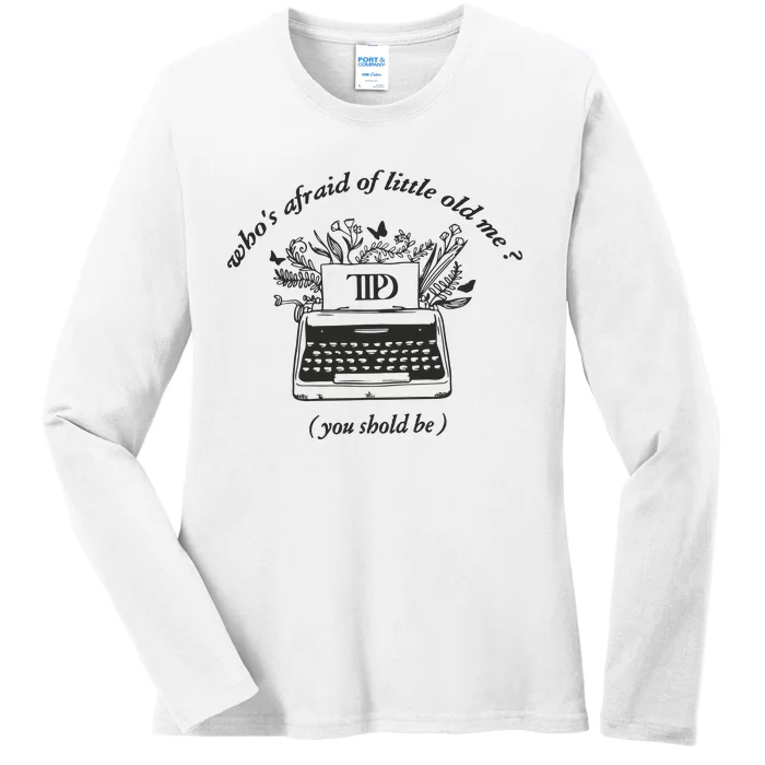 Taylor Ttpd Ttpd Typewriter Ladies Long Sleeve Shirt