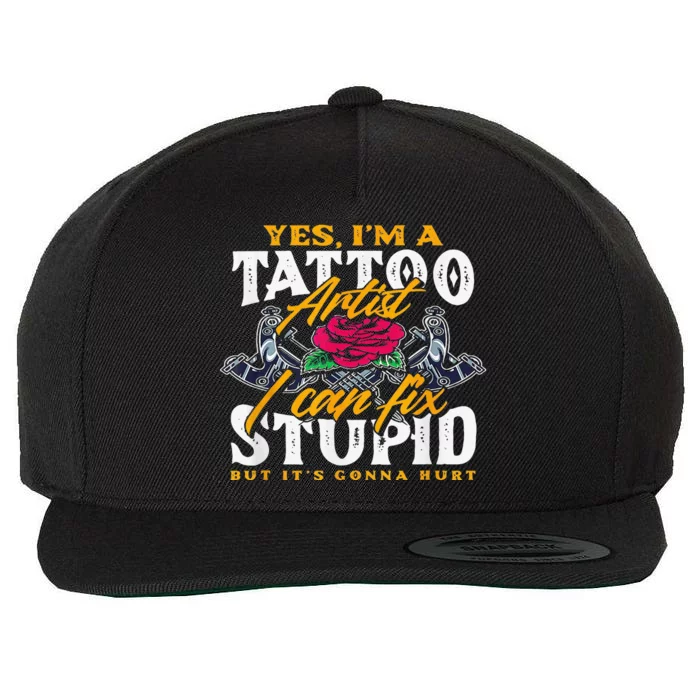 Tattoo Tattooing Tribal Symbol Artist Wool Snapback Cap