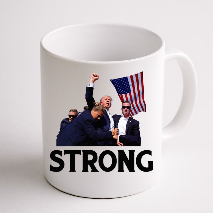 Trump Trump Trump 2024 Retro Groovy Front & Back Coffee Mug