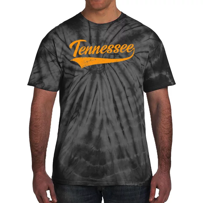 Tennessee Tn Throwback Distressed Design Classic Tie-Dye T-Shirt