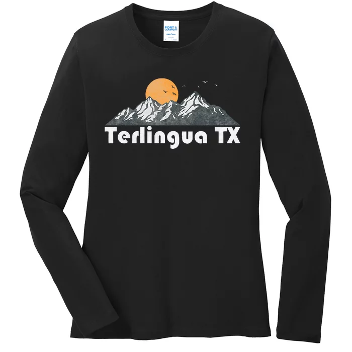 Terlingua Texas Tx Vintage 70s Ladies Long Sleeve Shirt