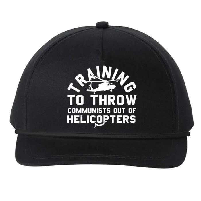 Training To Throw Communists Out Of Helicopters Snapback Five-Panel Rope Hat