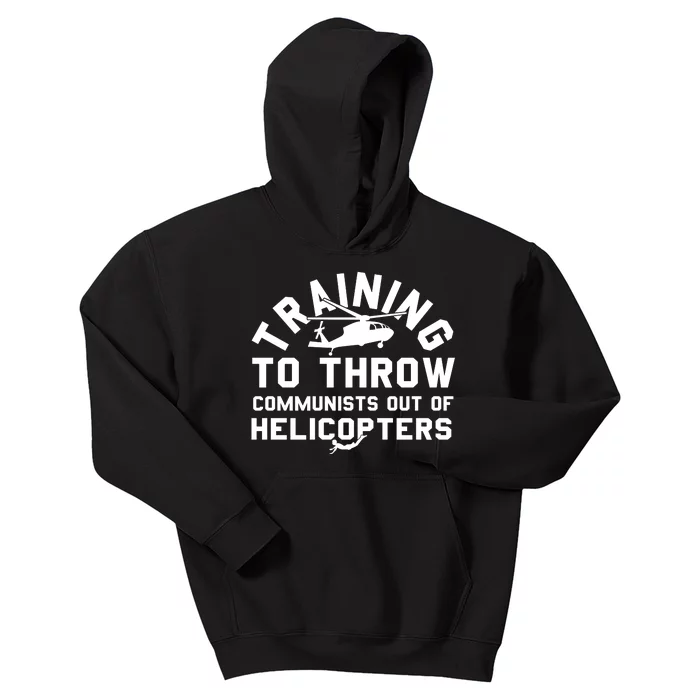 Training To Throw Communists Out Of Helicopters Kids Hoodie