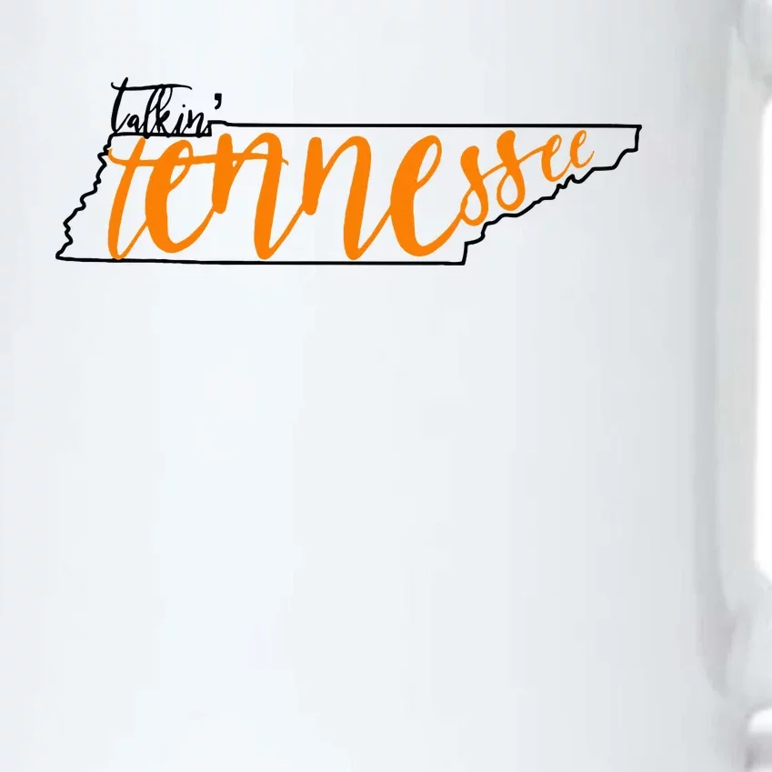 Talkin Tennessee Talking Tennessee Tn Orange White Outfits Black Color Changing Mug