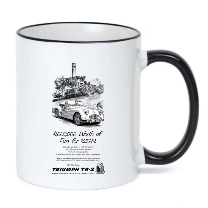 Triumph Tr3 Black Color Changing Mug