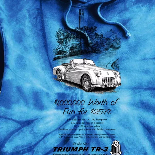 Triumph Tr3 Tie Dye Hoodie