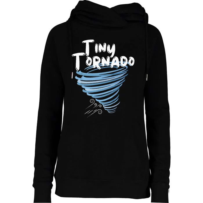 Tiny Tornado Womens Funnel Neck Pullover Hood