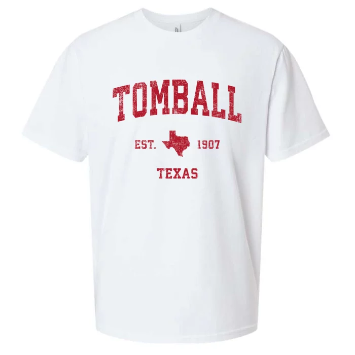 Tomball Texas Tx Vintage Sports Sueded Cloud Jersey T-Shirt