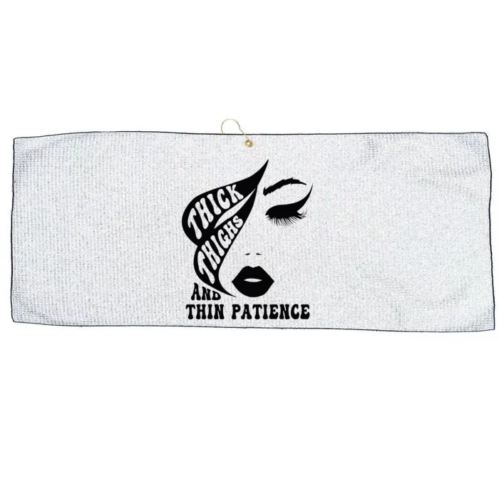 Thick Thighs Thin Patience Pump Covers Gym Women Large Microfiber Waffle Golf Towel