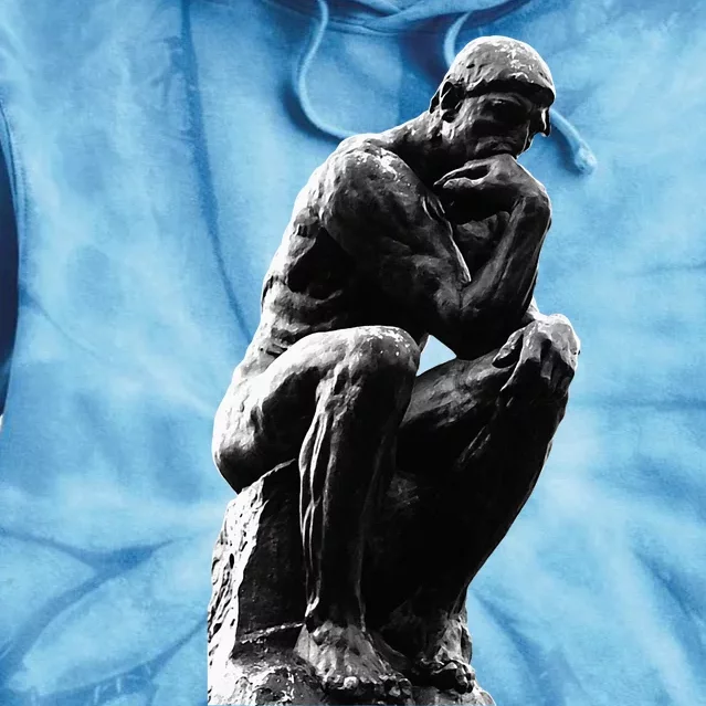 The Thinker (The Poet) By Auguste Rodin Tie Dye Hoodie