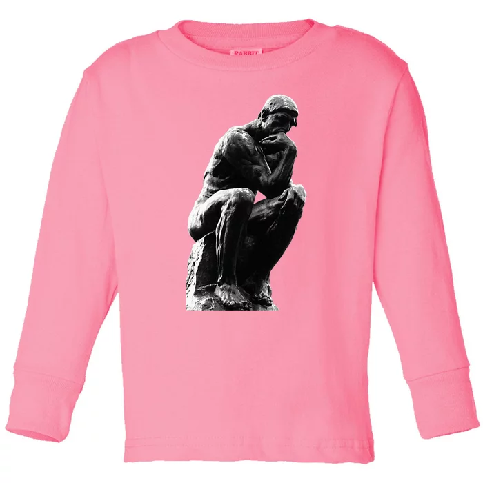 The Thinker (The Poet) By Auguste Rodin Toddler Long Sleeve Shirt