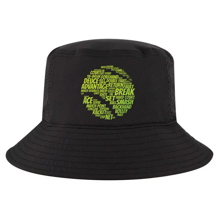 Tennis Terms Tennis Player Playing Tennis Ball Cool Comfort Performance Bucket Hat