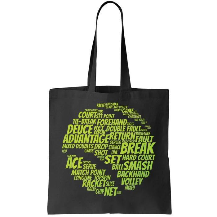 Tennis Terms Tennis Player Playing Tennis Ball Tote Bag