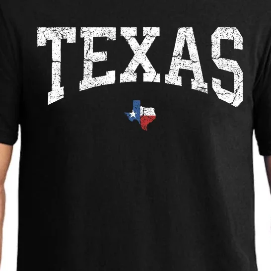 Texas T Texas State Map Flag Distressed Pajama Set