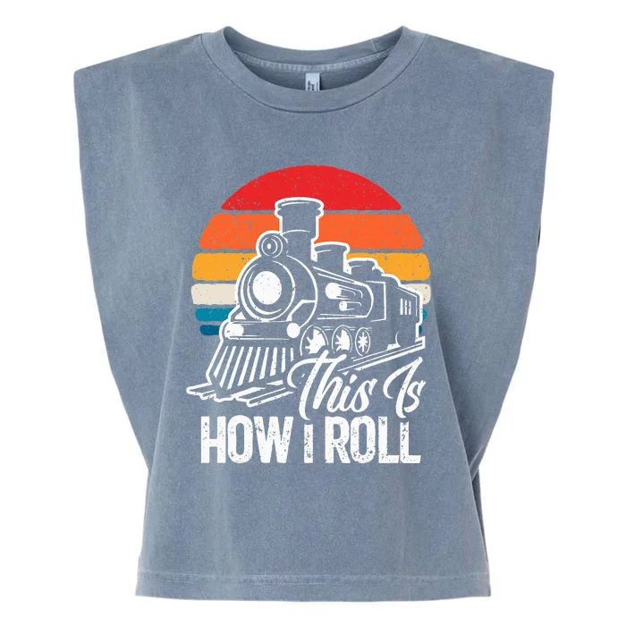 Train T This Is How I Roll Train Lover Garment-Dyed Women's Muscle Tee