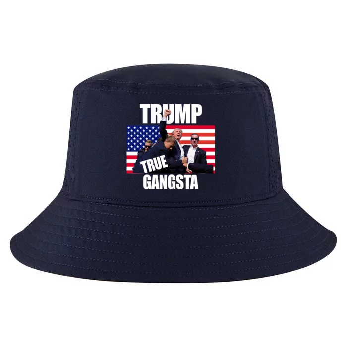 Trump The True Gangster Survived Association Cool Comfort Performance Bucket Hat